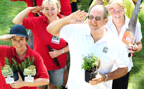 The Bunnings and Tursa teams with Sawtell RSL sub-branch president Dallas Burrage. The Bunnings and Tursa teams with Sawtell RSL sub-branch president Dallas Burrage.
